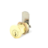 OLYMPUS LOCK - DCN - 3/4 Inch Barrel Diameter Cam Lock - N Series - Optional Cylinder Length - Optional Keying - US3 (Polished Brass-605)