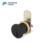 OLYMPUS LOCK - DCN - 3/4 Inch Barrel Diameter Cam Lock - N Series - Optional Cylinder Length - Optional Keying - US19 (Flat Black Coated-622)