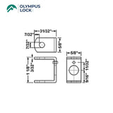 OLYMPUS LOCK - DCNP-100-B2 - U-Shaped Cam