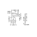 OLYMPUS LOCK - DCNP-100-B3 - Straight Hook Cam