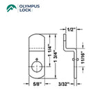 OLYMPUS LOCK - DCNP-100 - Bent Cam