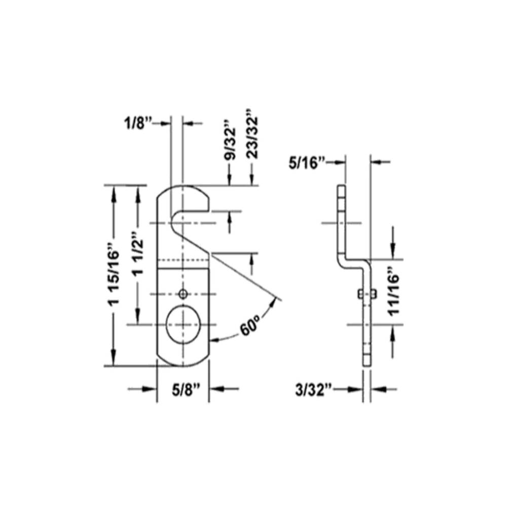 OLYMPUS LOCK - DCNP-100-HC1 - Offset Hook Cam