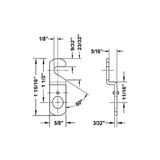 OLYMPUS LOCK - DCNP-100-HC1 - Offset Hook Cam