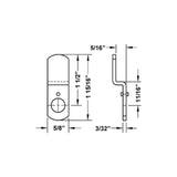 OLYMPUS LOCK - DCNP-100-LBC - Long Bent Cam -  1-1/2 Length