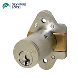 OLYMPUS LOCK - N078 - Cabinet/Furniture Deadbolt Door Lock - N Series National - Optional Cylinder Length - Optional Keying - Optional Handed - US26D (Satin Chrome-626)