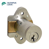 OLYMPUS LOCK - N078 - Cabinet/Furniture Deadbolt Door Lock - N Series National - Optional Cylinder Length - Optional Keying - Optional Handed - US26D (Satin Chrome-626)