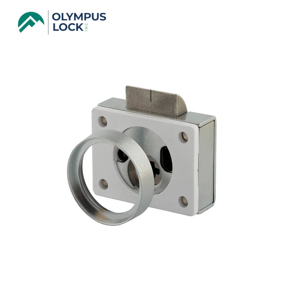 OLYMPUS LOCK - SLT - Rim Cylinder Conversion Kit - Optional Closing Mechanism - US26D (Satin Chrome-626)