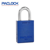 PACLOCK Medium-Duty Aluminum Padlock with 3/4 Inch Shackle Spread 100A-IC Series - Hardened Steel Shackles