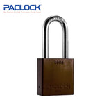 PACLOCK Medium-Duty Aluminum Padlock with 3/4 Inch Shackle Spread and P0 Keyway 100A Series - Hardened Steel Shackles