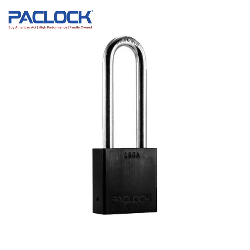 PACLOCK Medium-Duty Aluminum Padlock with 3/4 Inch Shackle Spread and PR2 Keyway 100A Series - Hardened Steel Shackles