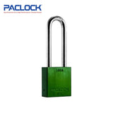 PACLOCK Medium-Duty Aluminum Padlock with 3/4 Inch Shackle Spread and P0 Keyway 100A Series - Hardened Steel Shackles