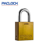 PACLOCK Medium-Duty Aluminum Padlock with 3/4 Inch Shackle Spread and PR2 Keyway 100A Series - Hardened Steel Shackles