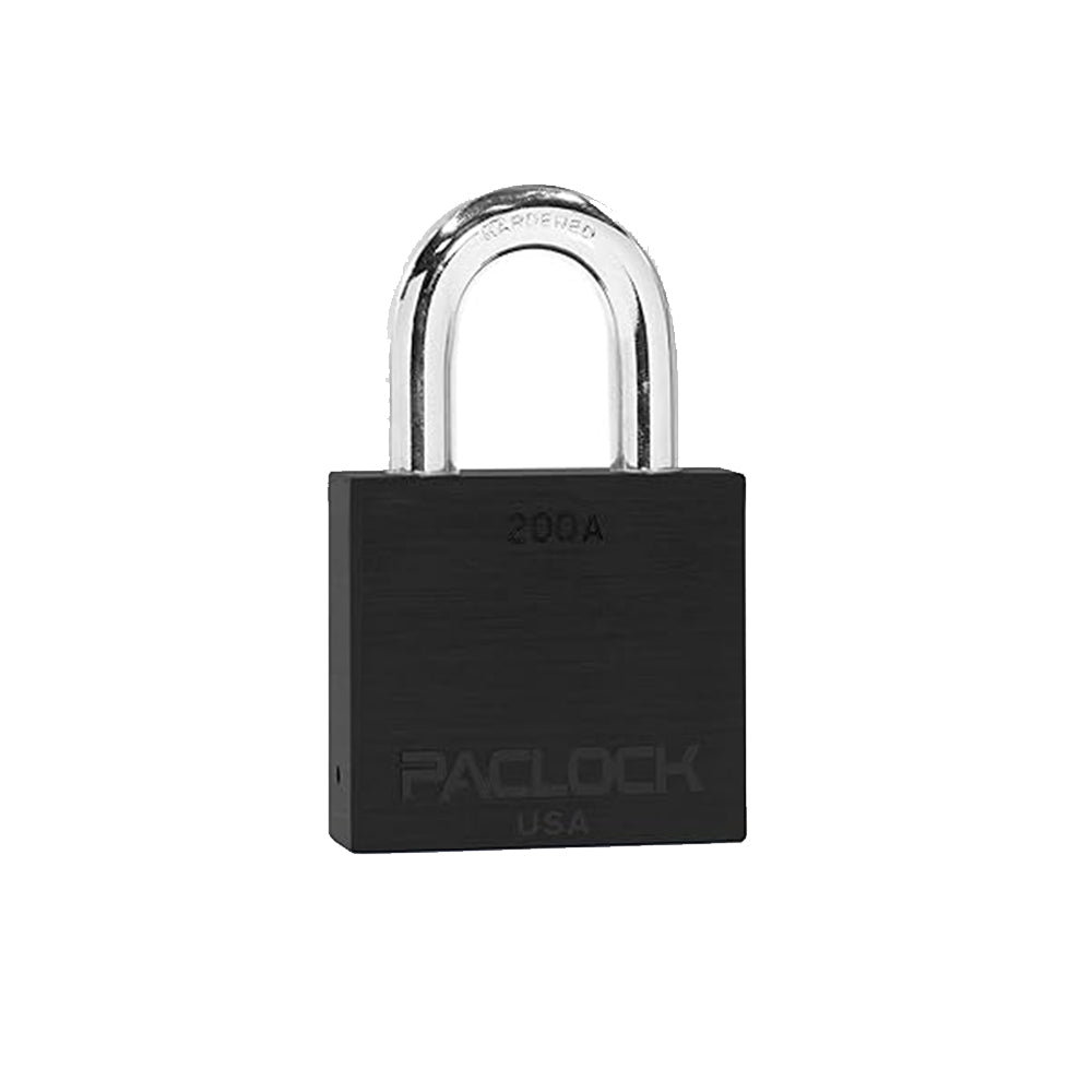 PACLOCK Heavy-Duty Aluminum Padlock with 3/4 Inch Shackle Spread and PR2 Keyway 200A Series - Hardened Stainless Steel Shackles