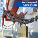 PACLOCK Heavy-Duty Brass Padlock with 3/4 Inch Shackle Spread and M1 Keyway 250 Series