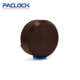 PACLOCK Hidden-Shackle Aluminum Stepped Back Hockey-Puck-Style Lock with M1 Keyway 400A Series - Hardened Steel Shackles