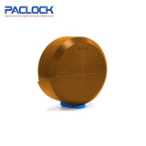 PACLOCK Hidden-Shackle Aluminum Stepped Back Hockey-Puck-Style Lock with PR1 Keyway 400A-IC Series - Hardened Steel Shackles