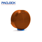 PACLOCK Hidden-Shackle Aluminum Stepped Back Hockey-Puck-Style Lock with M1 Keyway 400A Series - Hardened Steel Shackles