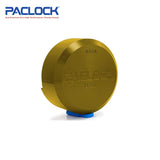 PACLOCK Hidden-Shackle Aluminum Stepped Back Hockey-Puck-Style Lock with PR1 Keyway 400A-IC Series - Hardened Steel Shackles