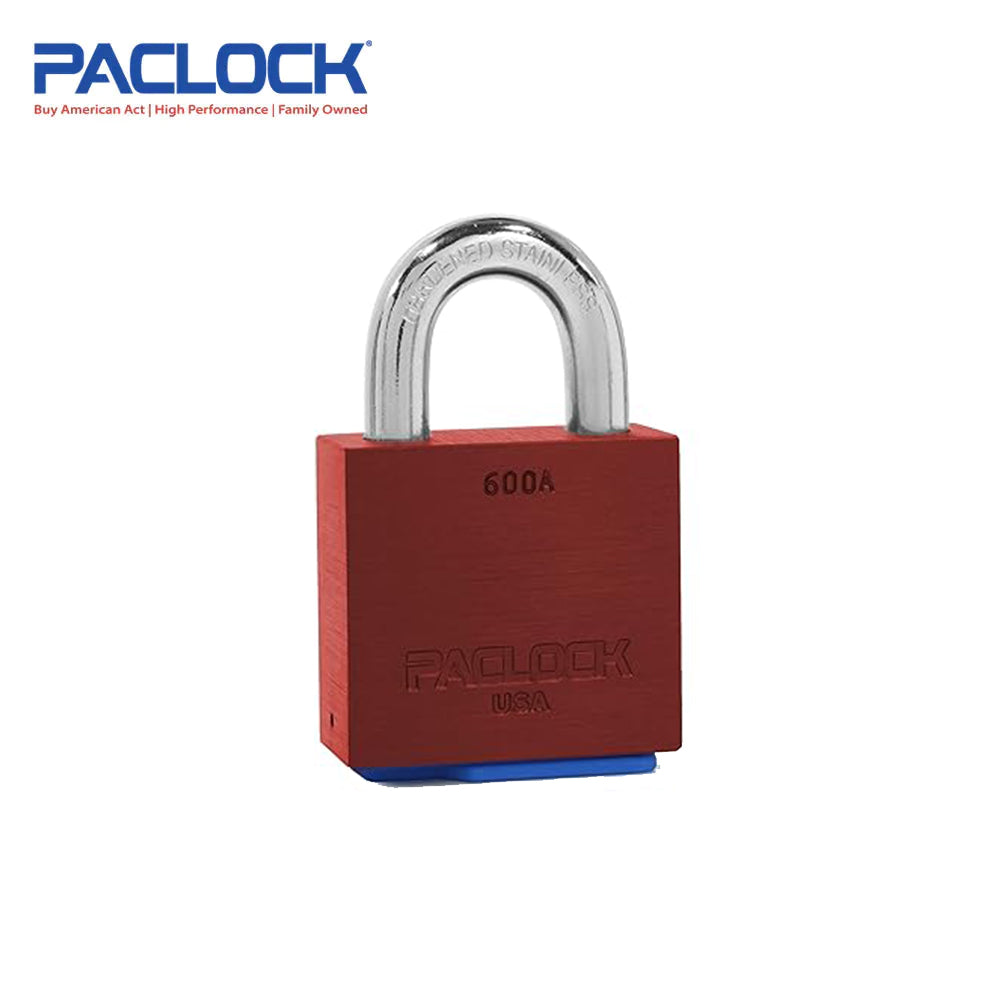 PACLOCK Ultra-Heavy-Duty Aluminum Padlock with 3/4 Inch  Shackle Spread and P0 Keyway 600A Series - Hardened Steel Shackles