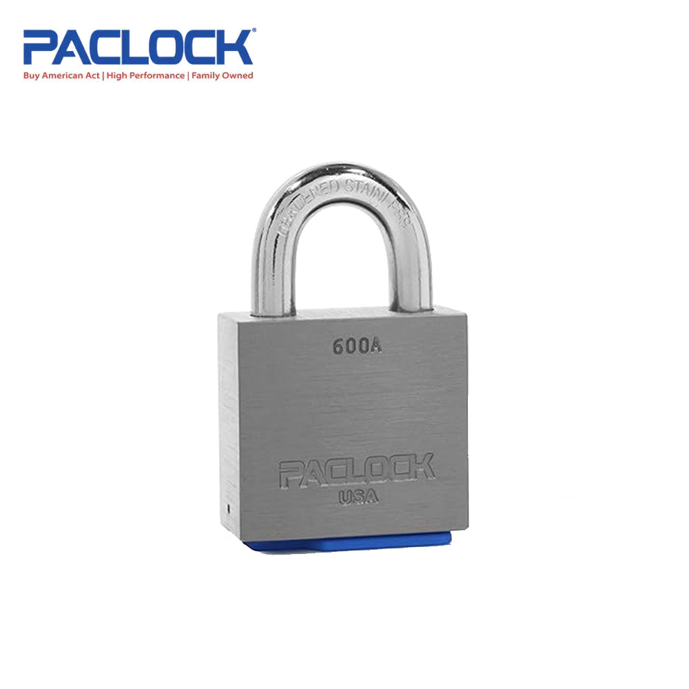 PACLOCK Ultra-Heavy-Duty Aluminum Padlock with 3/4 Inch  Shackle Spread and P0 Keyway 600A Series - Hardened Steel Shackles