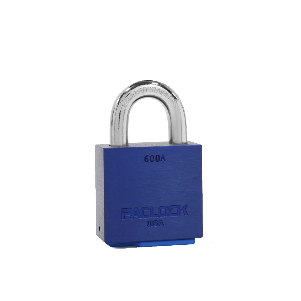 PACLOCK Ultra-Heavy-Duty Aluminum Padlock with 3/4 Inch  Shackle Spread and P0 Keyway 600A Series - Hardened Steel Shackles