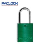 PACLOCK Light-Duty Aluminum Padlock with 3/4 Inch Shackle Spread 90A Series - Hardened Steel Shackles