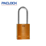 PACLOCK Light-Duty Aluminum Padlock with 3/4 Inch Shackle Spread 90A Series - Hardened Steel Shackles