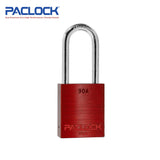 PACLOCK Light-Duty Aluminum Padlock with 3/4 Inch Shackle Spread 90A Series - Hardened Steel Shackles