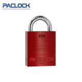 PACLOCK Light-Duty Aluminum Padlock with 3/4 Inch Shackle Spread 90A Series - Hardened Steel Shackles