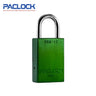 PACLOCK Light-Duty Aluminum Padlock with 3/4 Inch Shackle Spread 90A-IC Series - Brass Shackles