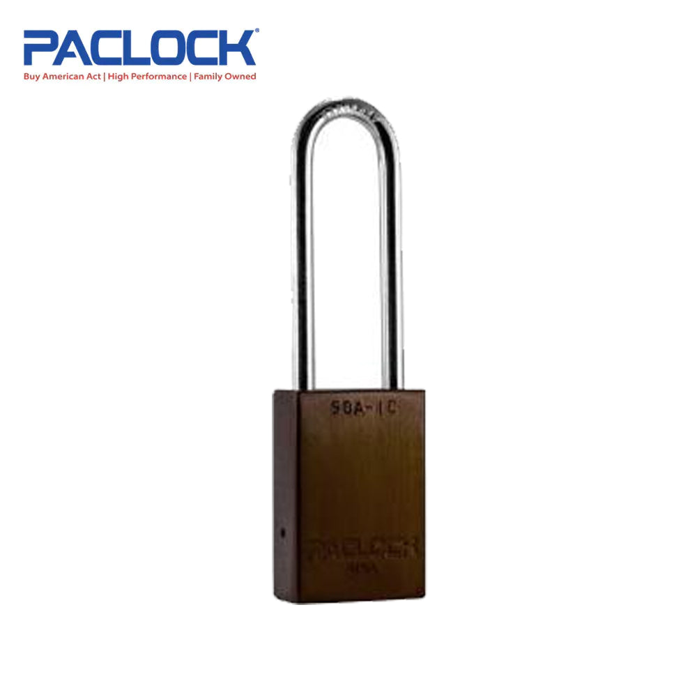 PACLOCK Light-Duty Aluminum Padlock with 3/4 Inch Shackle Spread 90A-IC Series - Hardened Steel Shackles