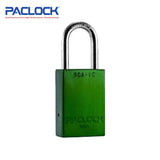 PACLOCK Light-Duty Aluminum Padlock with 3/4 Inch Shackle Spread 90A-IC Series - Hardened Steel Shackles