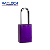 PACLOCK Light-Duty Aluminum Padlock with 3/4 Inch Shackle Spread 90A-IC Series - Hardened Steel Shackles