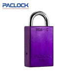 PACLOCK Light-Duty Aluminum Padlock with 3/4 Inch Shackle Spread 90A-IC Series - Hardened Steel Shackles