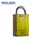 PACLOCK Light-Duty Aluminum Padlock with 3/4 Inch Shackle Spread 90A-IC Series - Hardened Steel Shackles