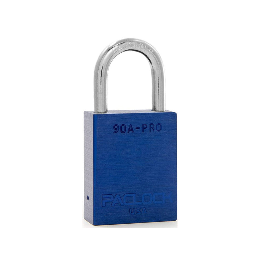 PACLOCK Aluminum Lock 7-Pin - Tag Out Padlock with 3/4 Inch Shackle Spread and PR2 Keyway 90A-PRO Series - Hardened Stainless Steel Shackles