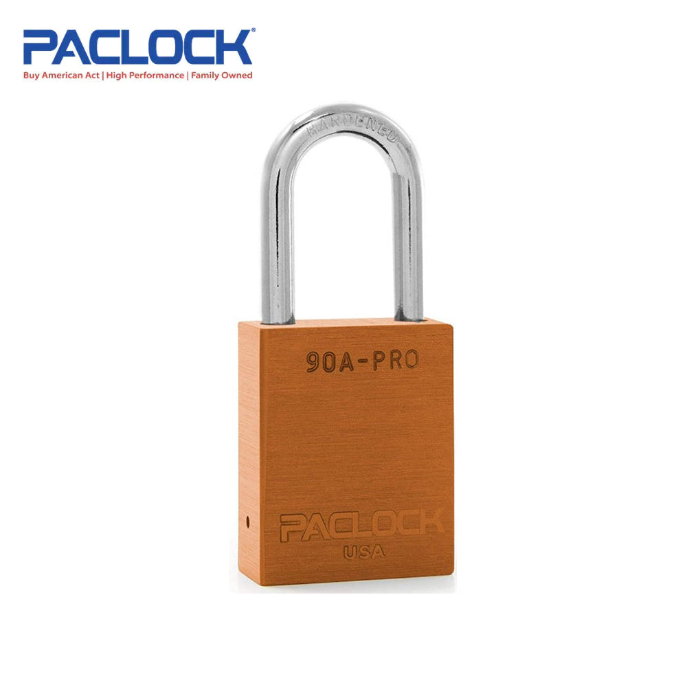 PACLOCK Aluminum Lock 7-Pin - Tag Out Padlock with 3/4 Inch Shackle Spread and PR1 Keyway 90A-PRO Series - Hardened Steel Shackles