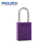 PACLOCK Aluminum Lock 7-Pin - Tag Out Padlock with 3/4 Inch Shackle Spread and PR1 Keyway 90A-PRO Series - Hardened Steel Shackles