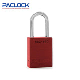 PACLOCK Aluminum Lock 7-Pin - Tag Out Padlock with 3/4 Inch Shackle Spread and PR1 Keyway 90A-PRO Series - Hardened Steel Shackles