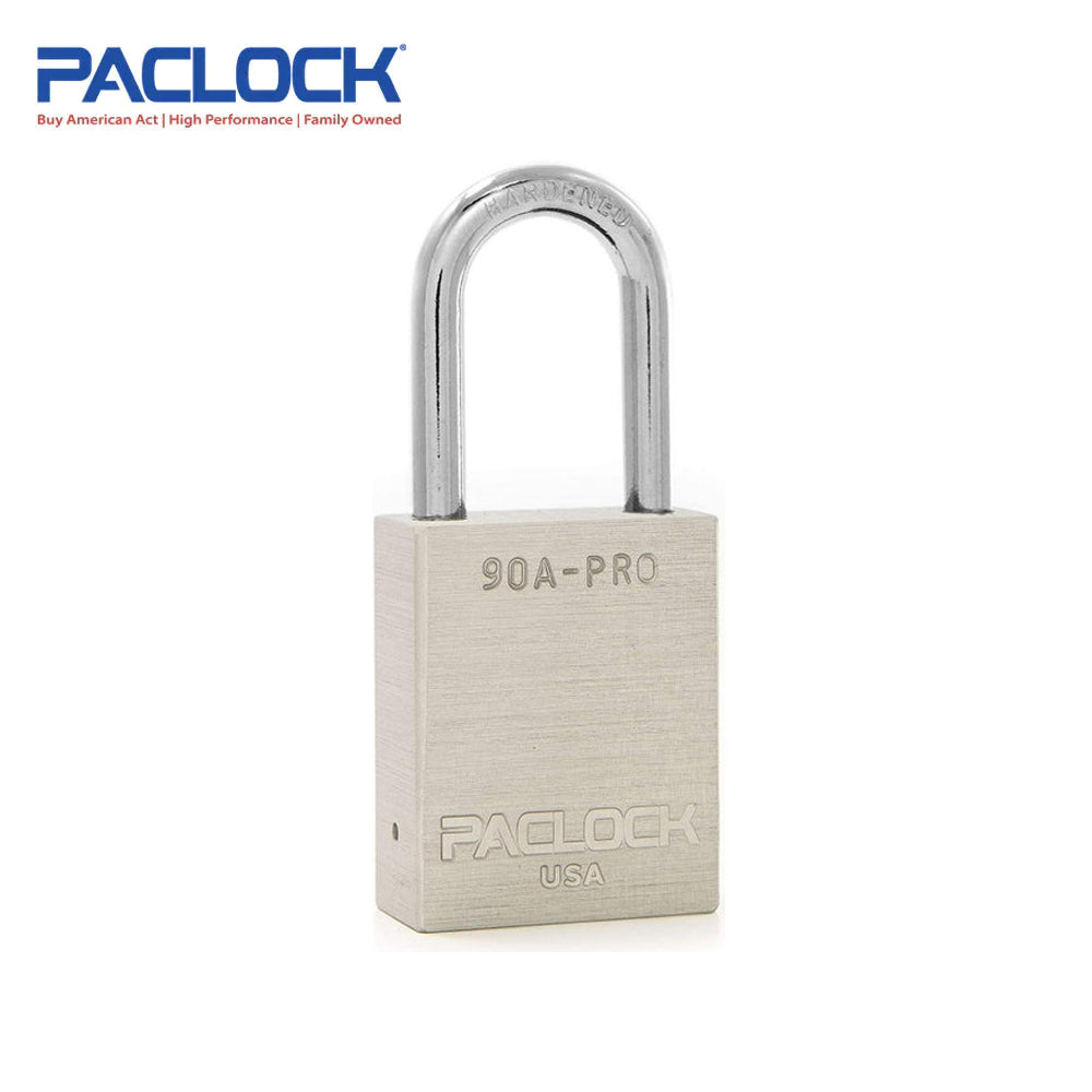 PACLOCK Aluminum Lock 7-Pin - Tag Out Padlock with 3/4 Inch Shackle Spread and PR1 Keyway 90A-PRO Series - Hardened Steel Shackles