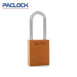 PACLOCK Aluminum Lock 7-Pin - Tag Out Padlock with 3/4 Inch Shackle Spread and PR2 Keyway 90A-PRO Series - Hardened Steel Shackles