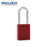 PACLOCK Aluminum Lock 7-Pin - Tag Out Padlock with 3/4 Inch Shackle Spread and PR2 Keyway 90A-PRO Series - 316 Stainless Steel Shackles