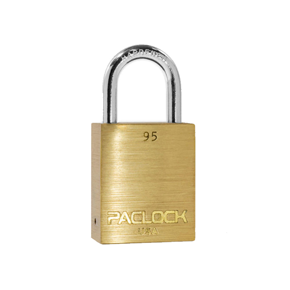 PACLOCK Light-Duty Brass Padlock with 3/4 Inch Shackle Spread 95 Series