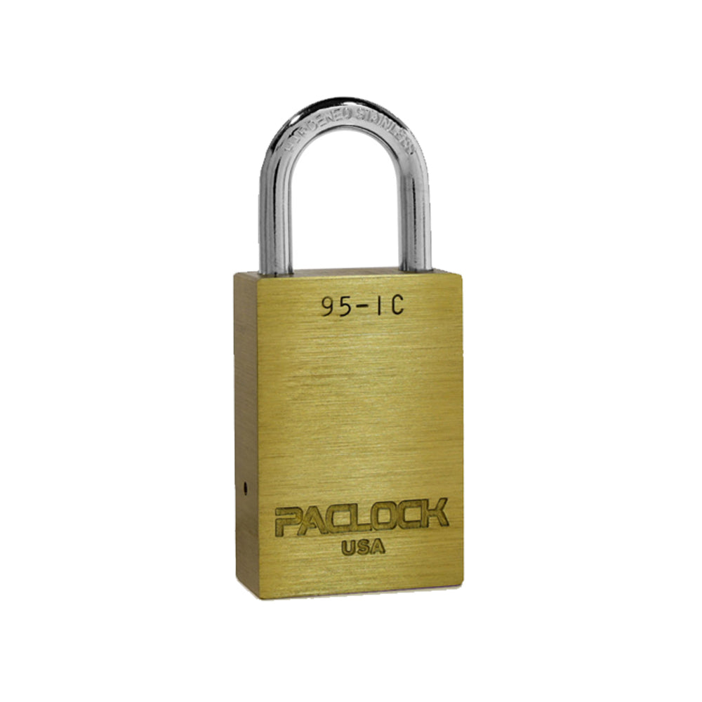 PACLOCK Light-Duty Brass Padlock with 3/4 Inch Shackle Spread 95-IC Series