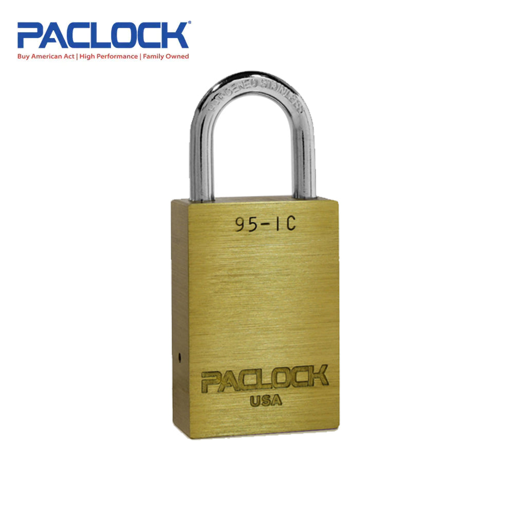 PACLOCK Light-Duty Brass Padlock with 3/4 Inch Shackle Spread 95-IC Series