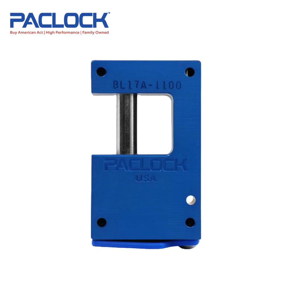 PACLOCK Hidden-Shackle Aluminum Block-Lock-Style Lock with PR1 Keyway FSIC-BL17A-1100 Series - Hardened Steel Shackles