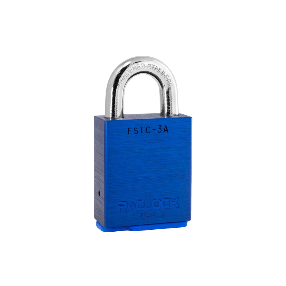 PACLOCK Heavy-Duty Aluminum Padlock with 3/4 Inch Shackle Spread FSIC-3A Series - Hardened Steel Shackles