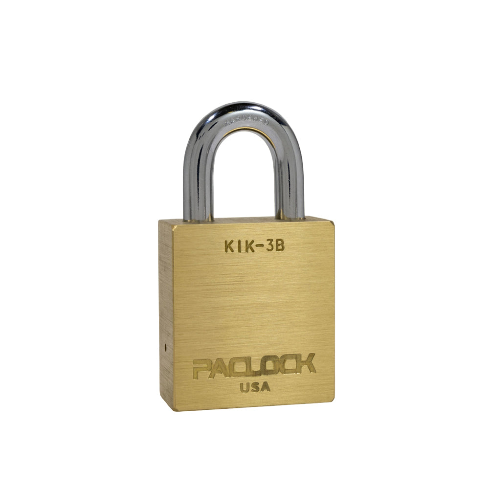 PACLOCK Heavy-Duty Aluminum Padlock with 3/4 Inch Shackle Spread KiK-3B Series