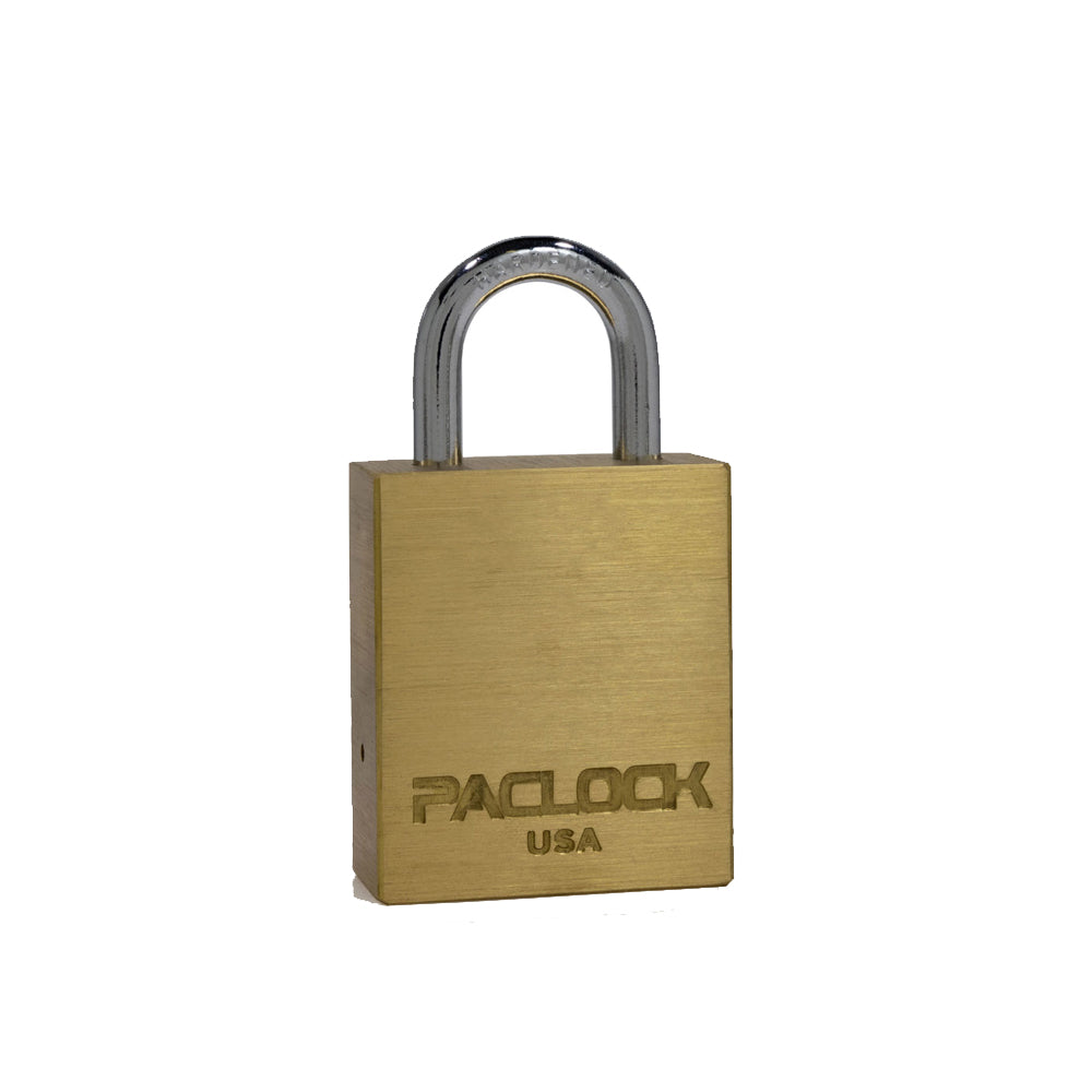 PACLOCK Light-Duty Brass Padlock with 3/4 Inch Shackle Spread LFIC-Y7-1B Series