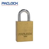 PACLOCK Heavy-Duty Brass Padlock with 3/4 Inch Shackle Spread LFIC-Y6-3B Series